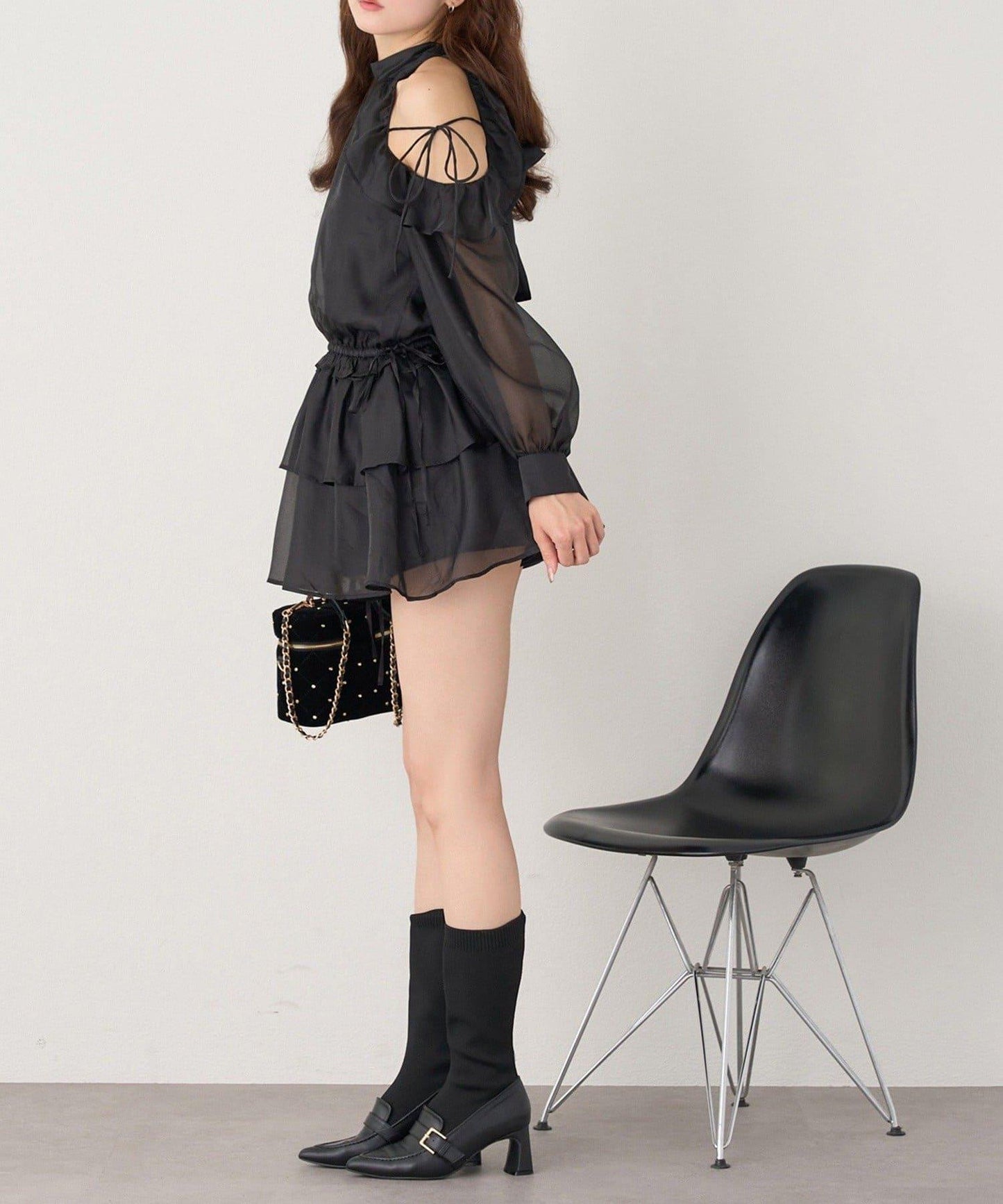 【one after another】美式背心長袖長款上衣