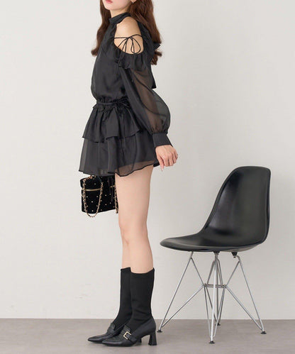 【one after another】美式背心長袖長款上衣