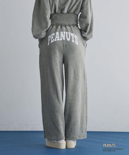 【one after another】史努比刺繡休閒褲