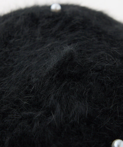 珍珠裝飾貝雷帽