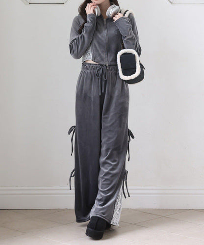 【one after another】天鵝絨連帽衛衣