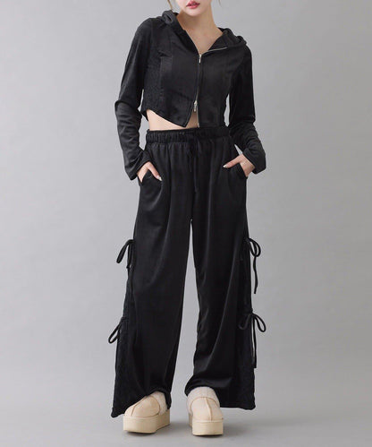 【one after another】天鵝絨連帽衛衣