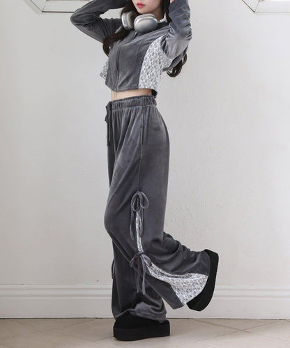 【one after another】天鵝絨連帽衛衣