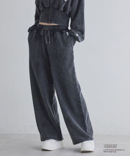 【one after another】史努比刺繡休閒褲