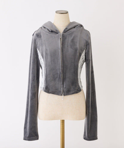 【one after another】天鵝絨連帽衛衣