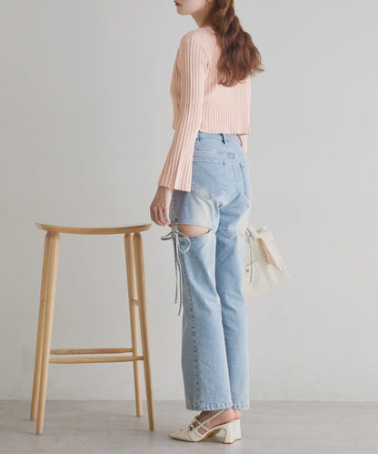 【one after another】蝴蝶結針織開衫