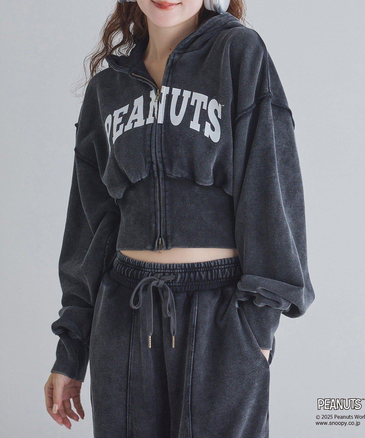 【one after another】史努比刺繡連帽衛衣