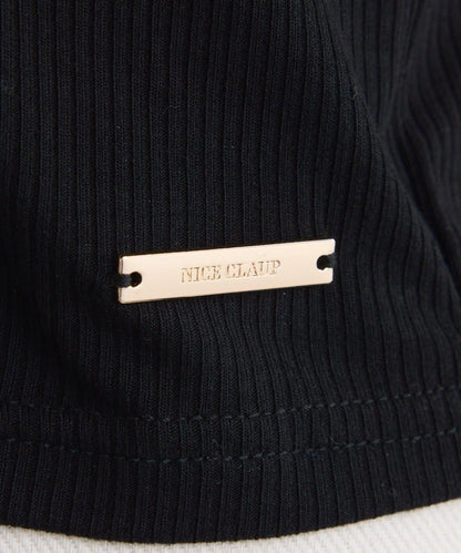 【one after another】拼接格紋上衣