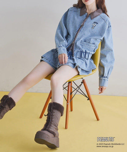 【one after another】荷葉邊迷你裙