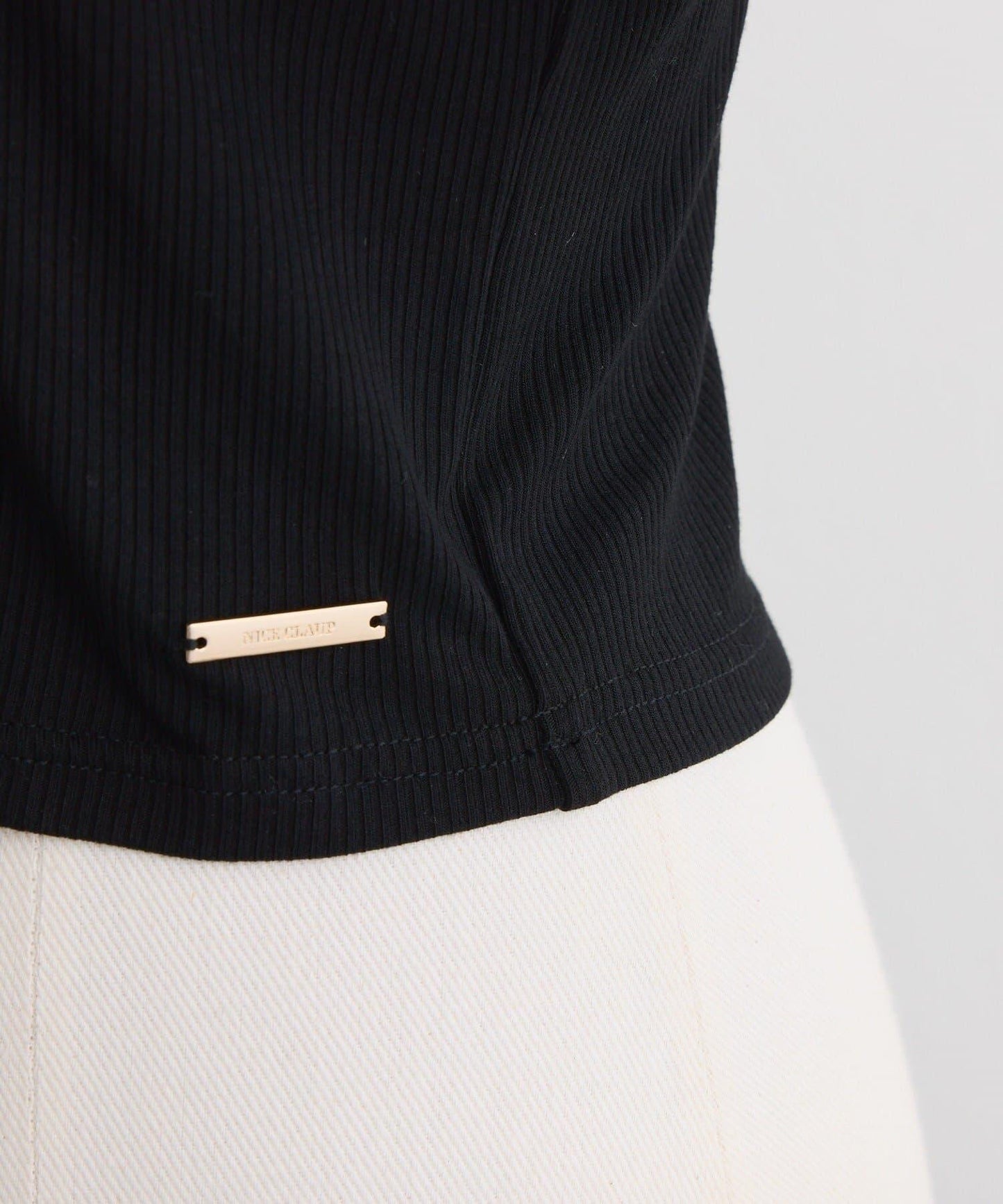 【one after another】拼接格紋上衣