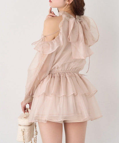 【one after another】美式背心長袖長款上衣