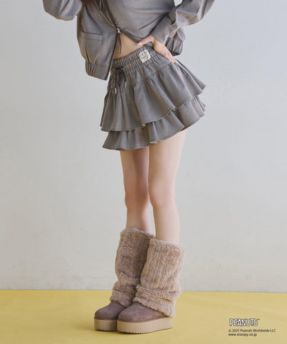 【one after another】荷葉邊迷你裙