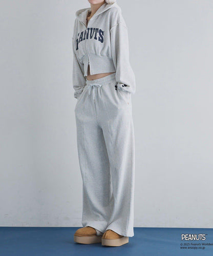 【one after another】史努比刺繡休閒褲