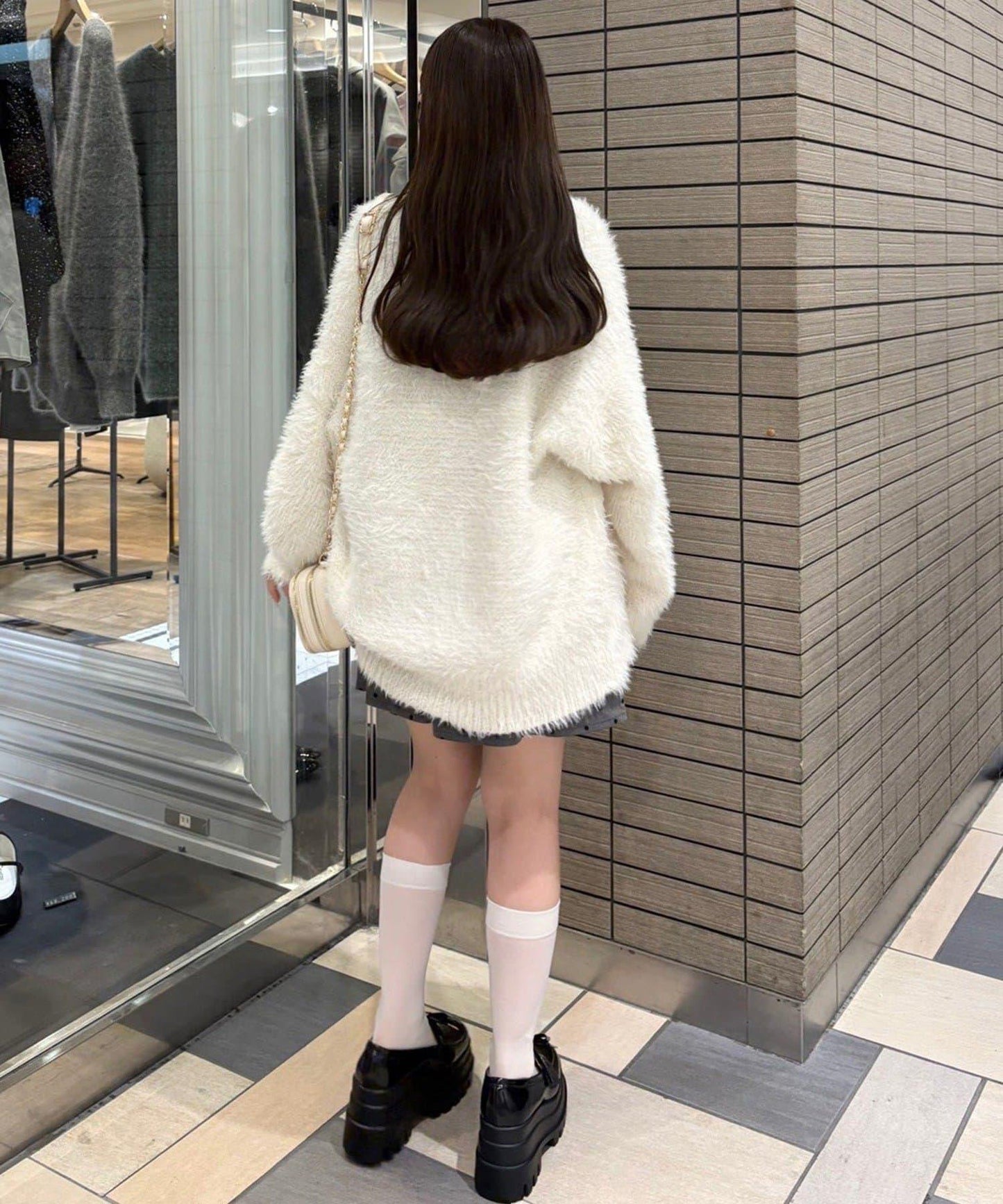 後背繫帶蕾絲吊帶連衣裙