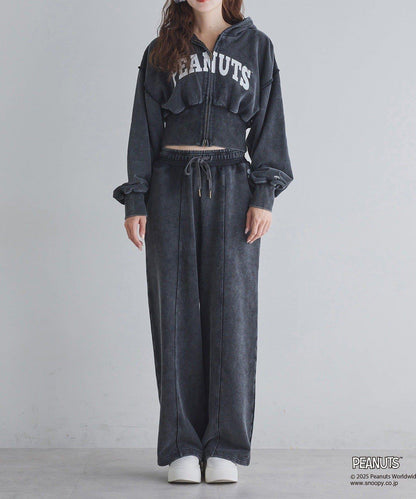 【one after another】史努比刺繡休閒褲