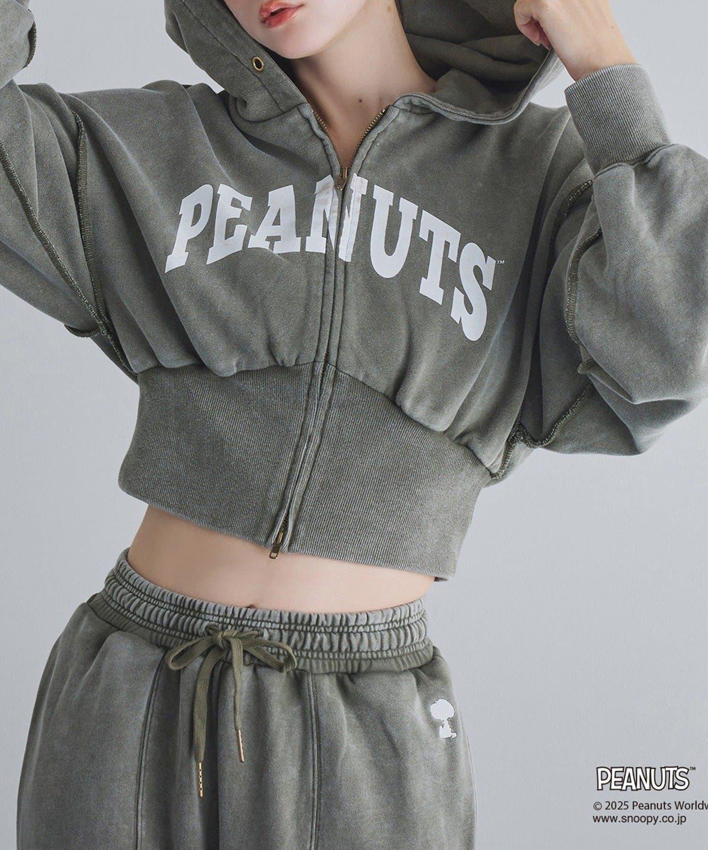 【one after another】史努比刺繡連帽衛衣