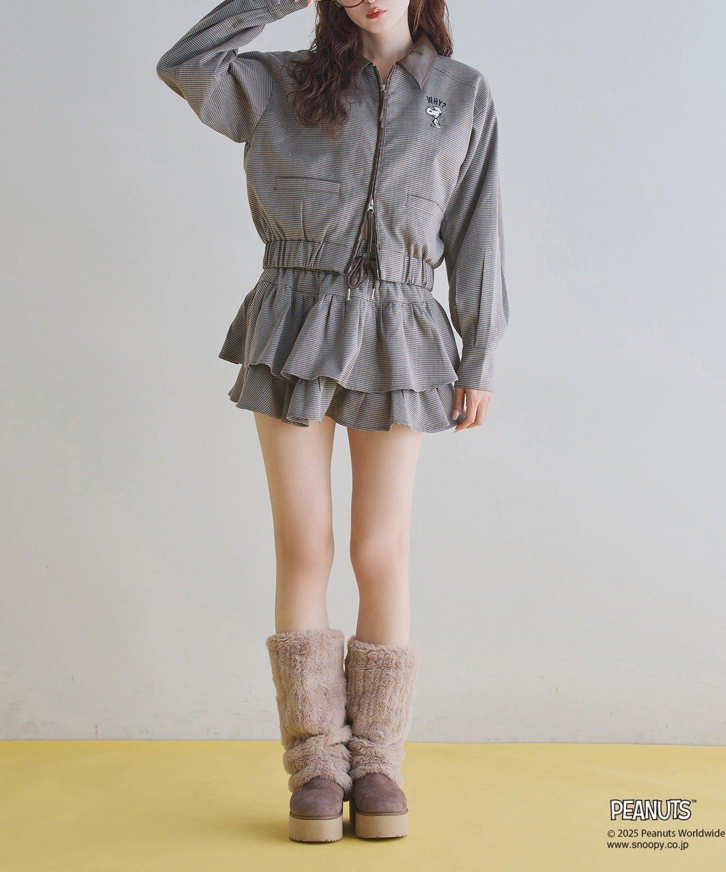 【one after another】荷葉邊迷你裙