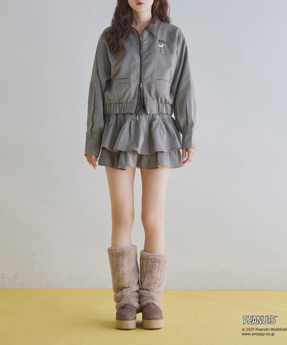 【one after another】荷葉邊迷你裙