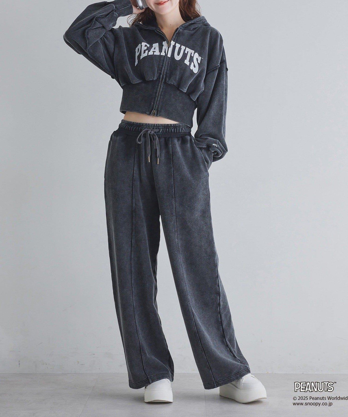 【one after another】史努比刺繡連帽衛衣