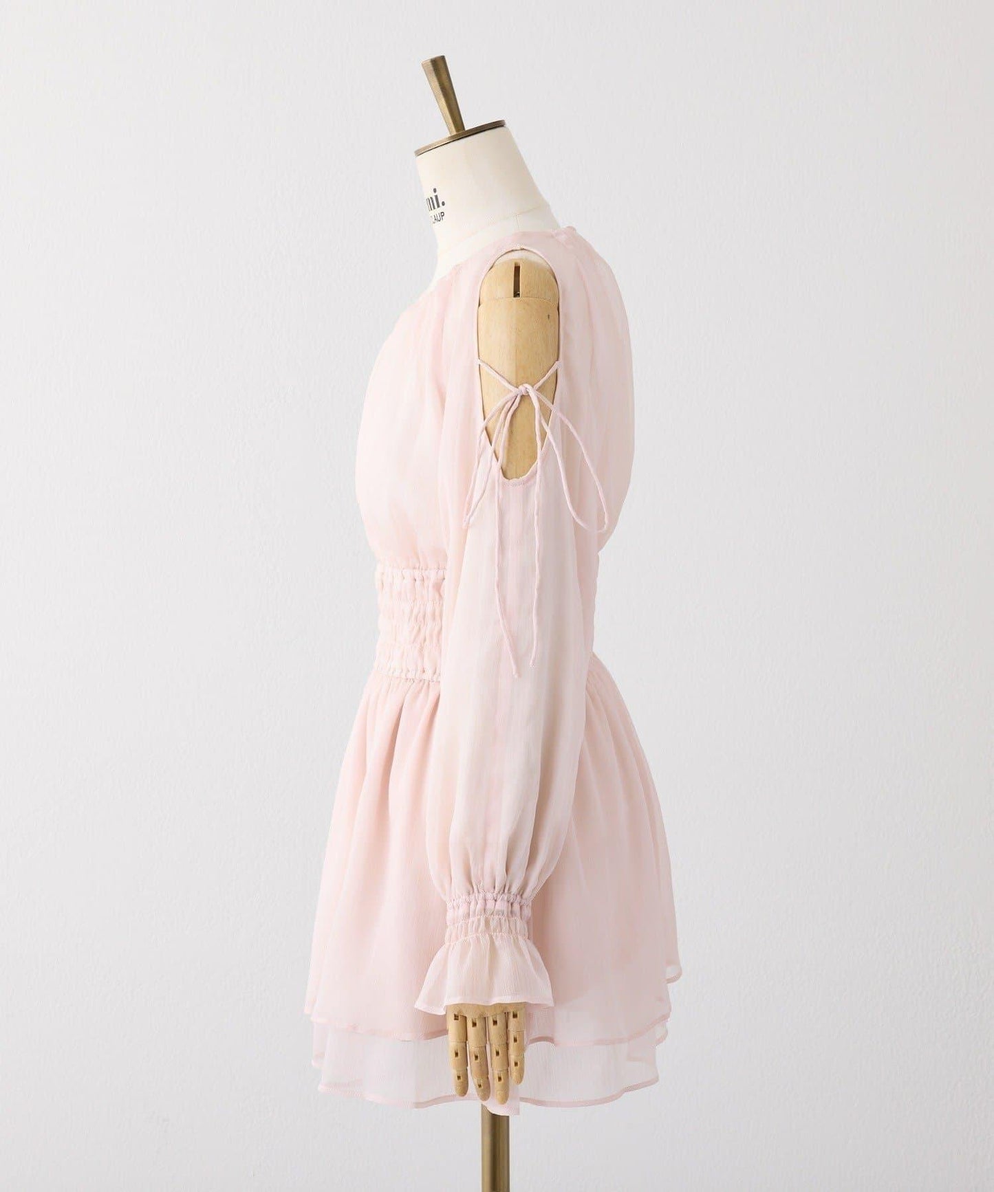 【one after another】露肩抽褶長款上衣