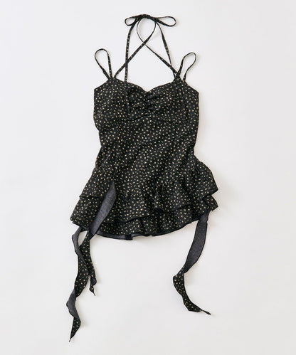 【OLIVE des OLIVE】荷葉邊長款吊帶背心