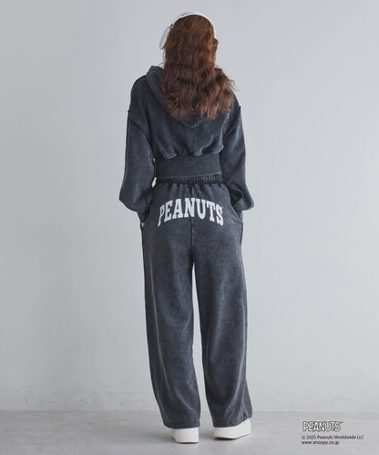 【one after another】史努比刺繡休閒褲