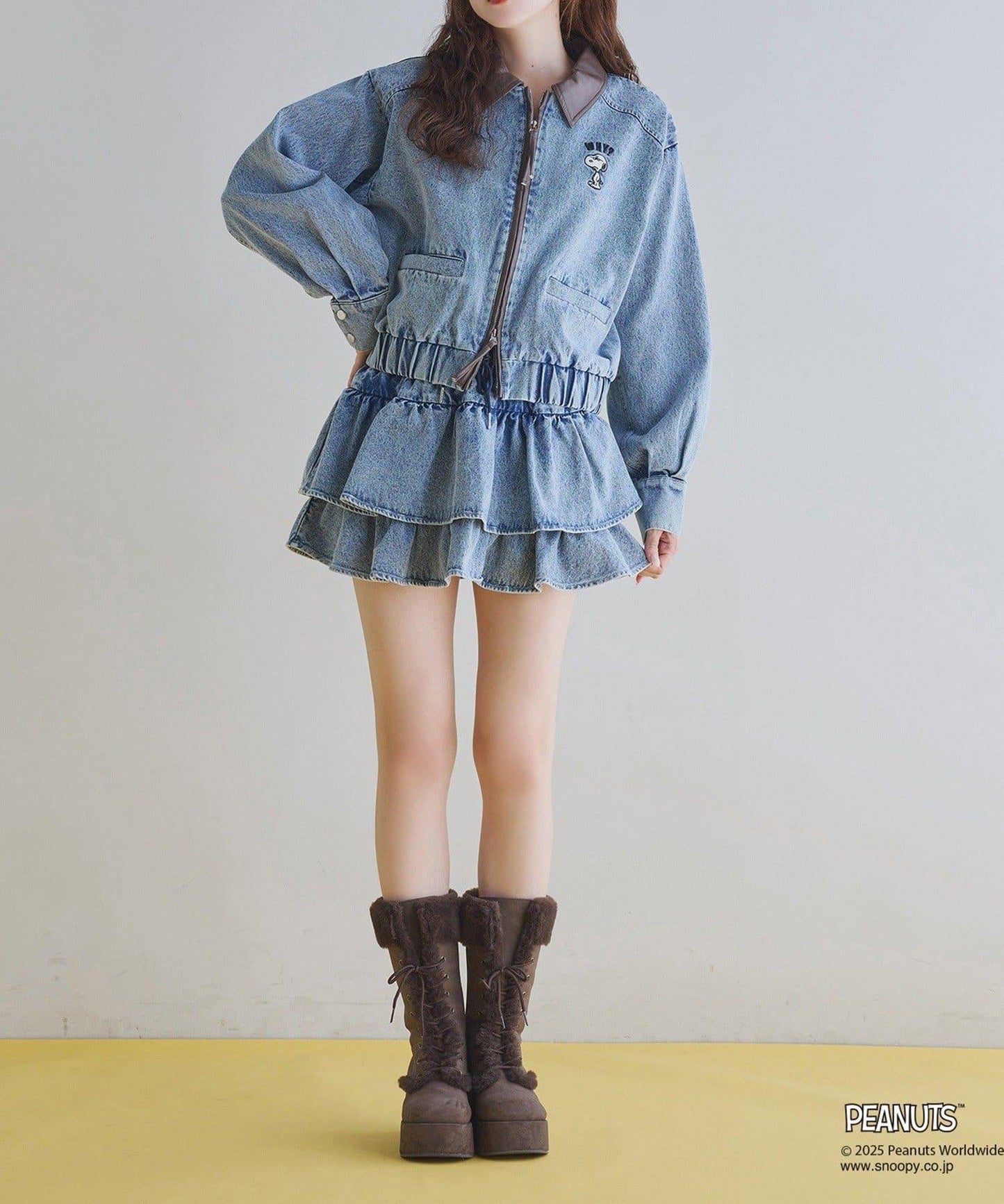 【one after another】荷葉邊迷你裙