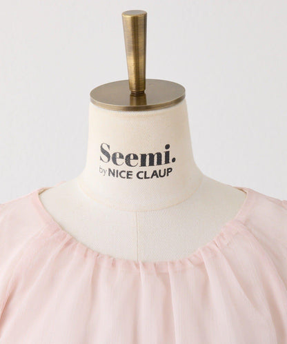 【one after another】露肩抽褶長款上衣