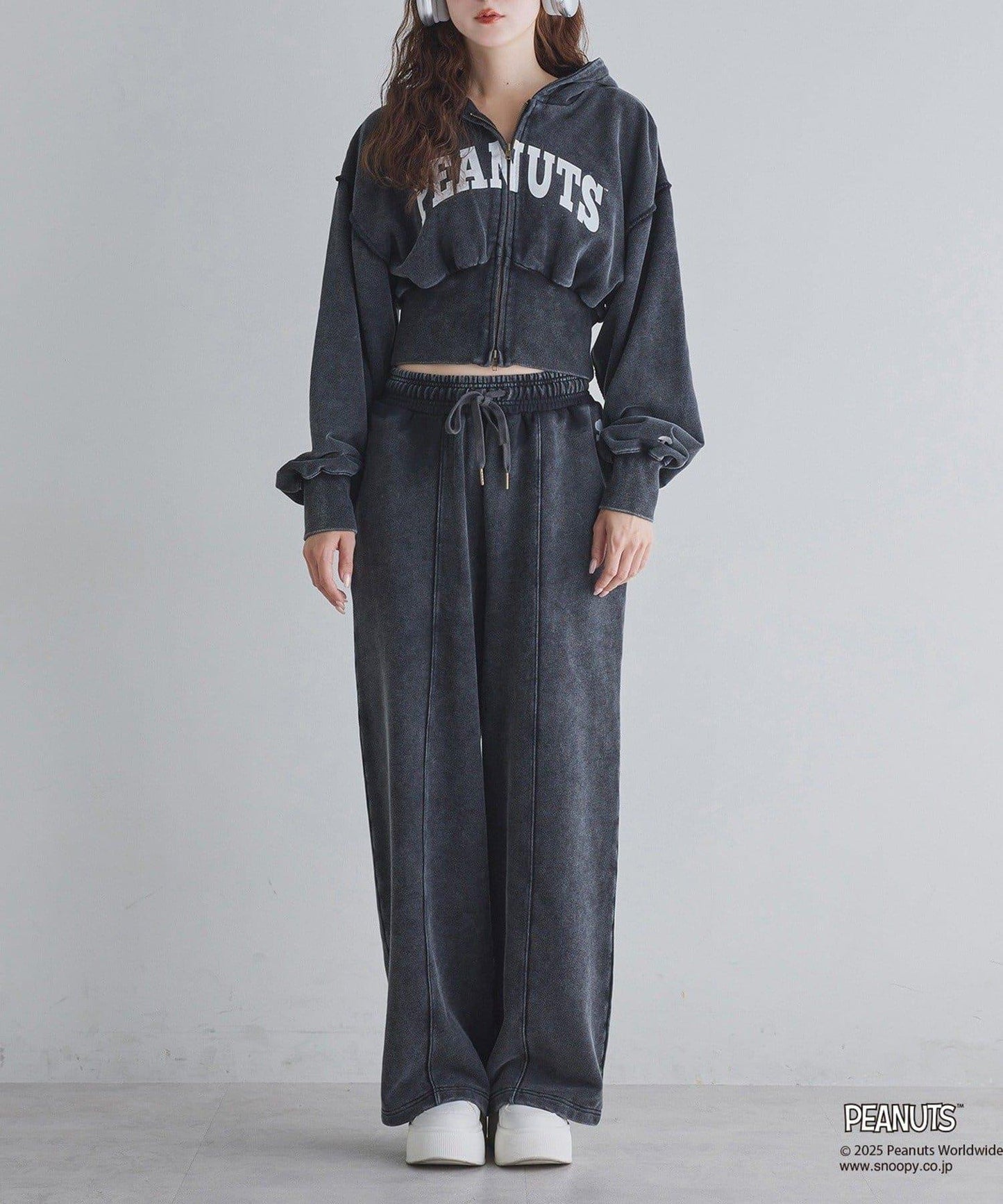 【one after another】史努比刺繡連帽衛衣