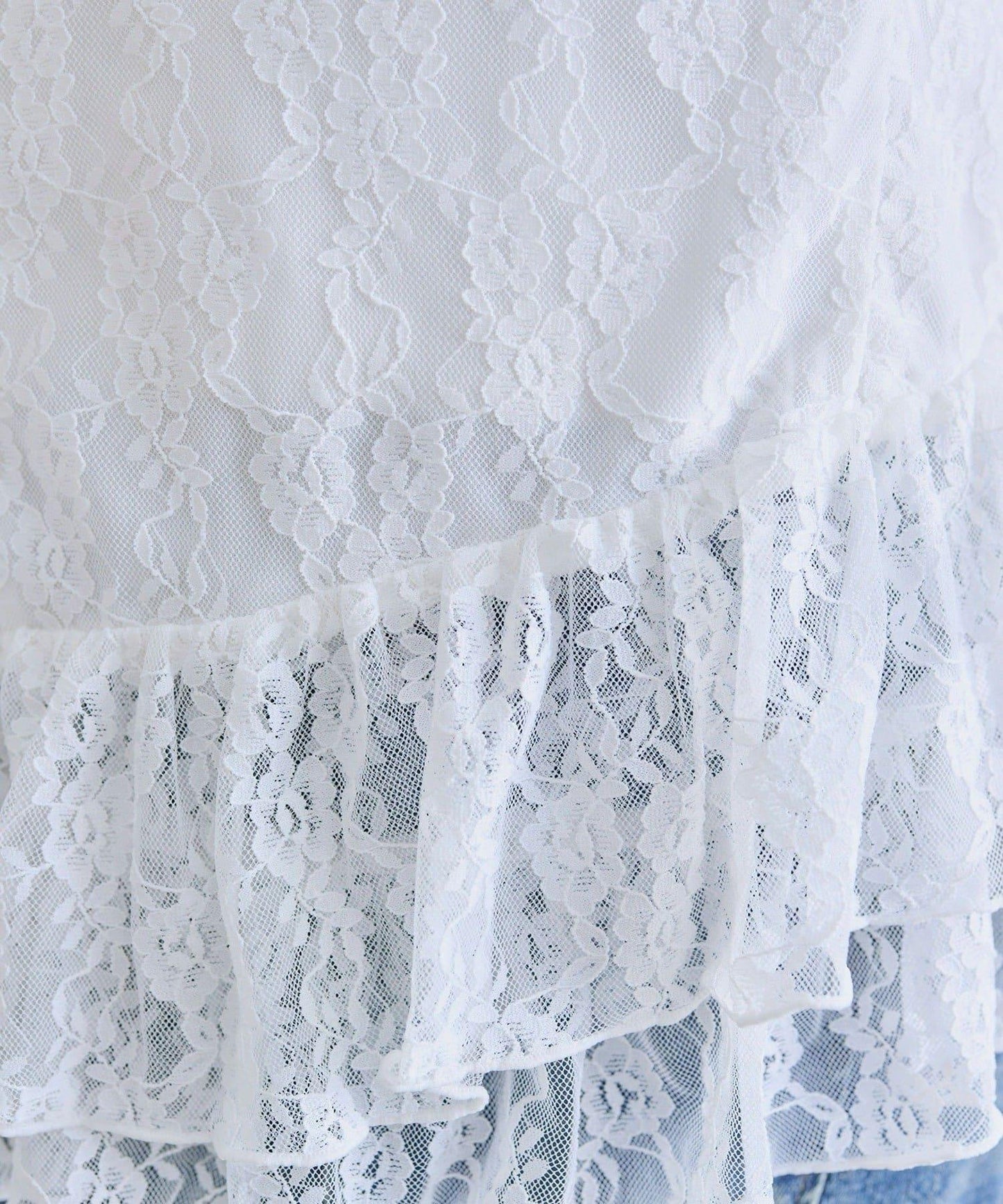 【OLIVE des OLIVE】荷葉邊長款吊帶背心