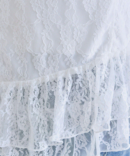 【OLIVE des OLIVE】荷葉邊長款吊帶背心