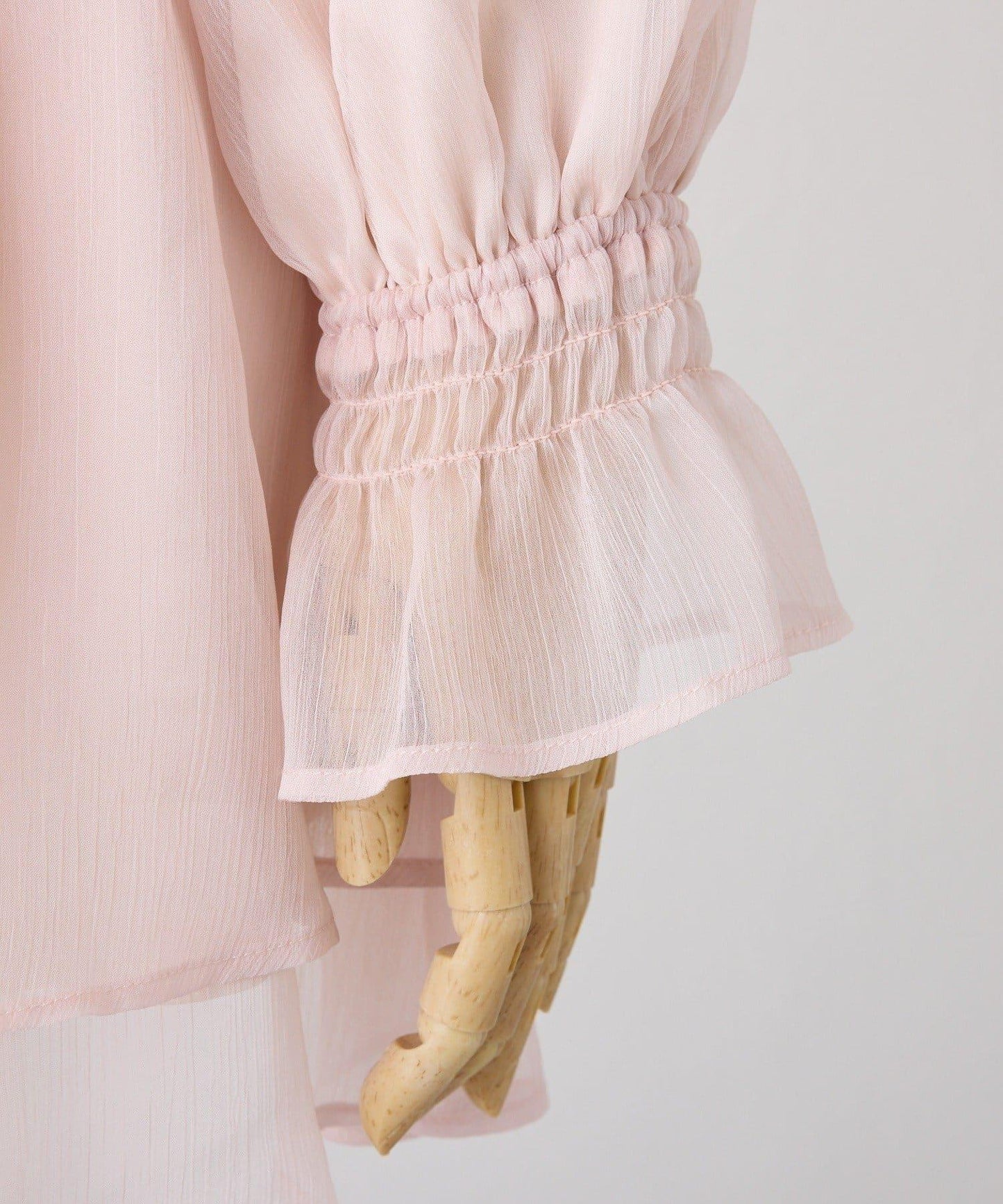 【one after another】露肩抽褶長款上衣