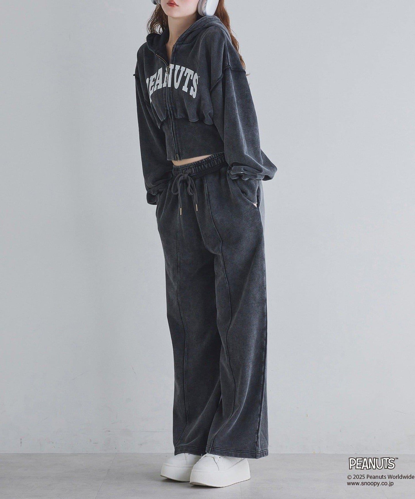 【one after another】史努比刺繡連帽衛衣