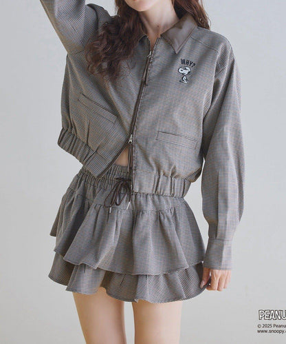 【one after another】荷葉邊迷你裙