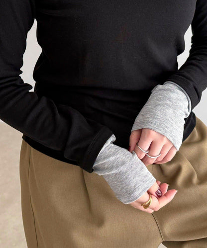 透視羅紋疊穿長袖T恤