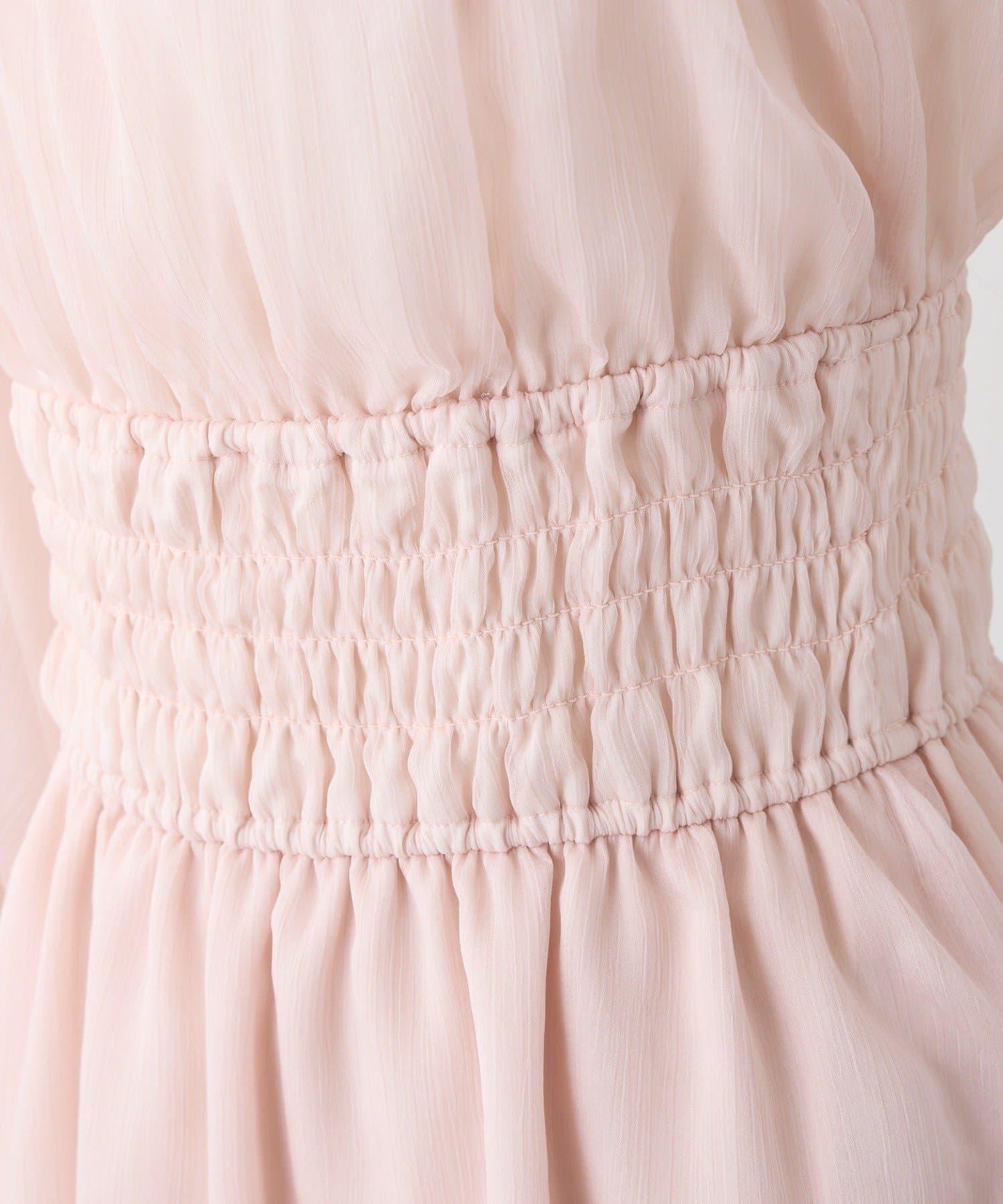 【one after another】露肩抽褶長款上衣