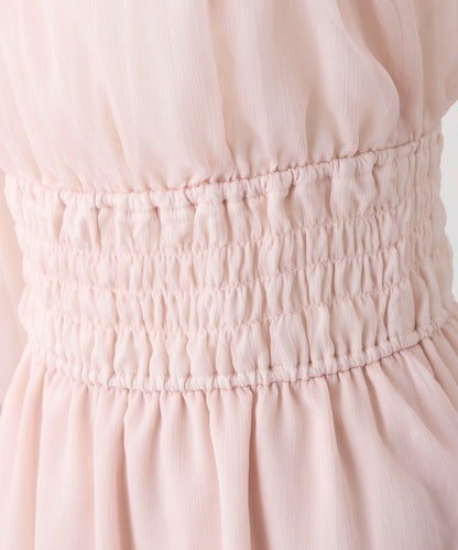 【one after another】露肩抽褶長款上衣