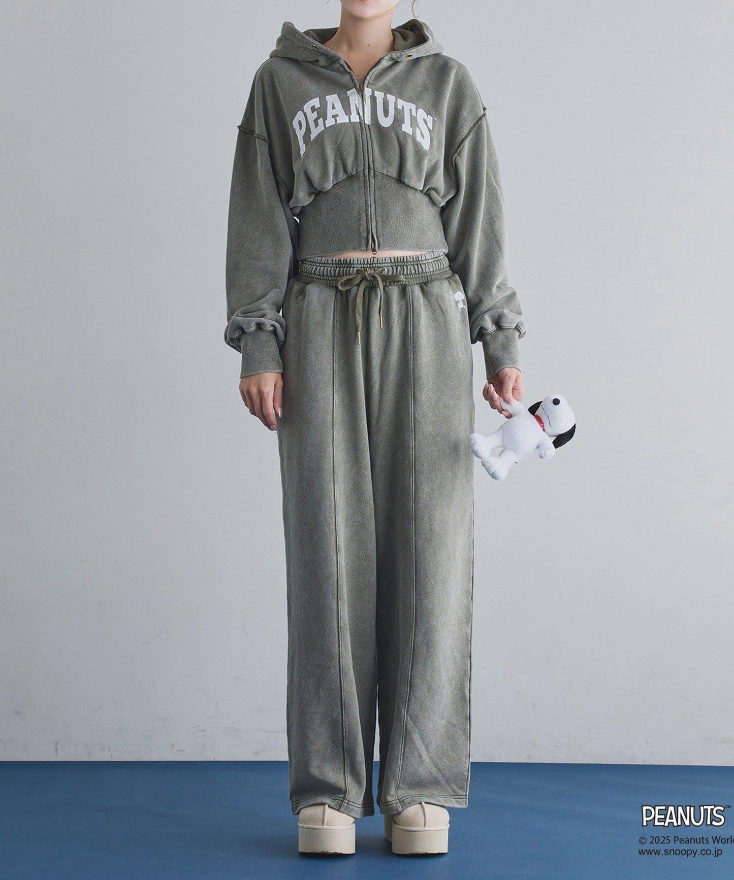 【one after another】史努比刺繡連帽衛衣