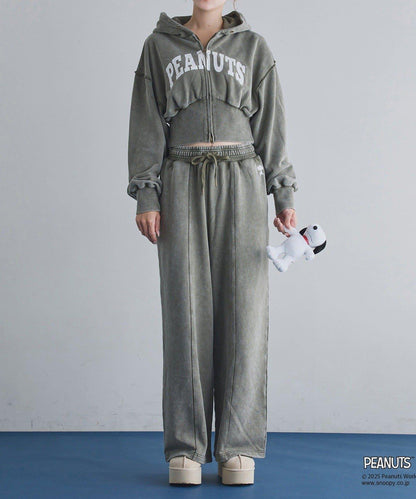 【one after another】史努比刺繡連帽衛衣