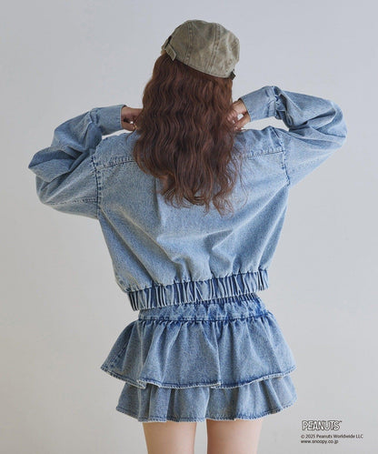 【one after another】荷葉邊迷你裙