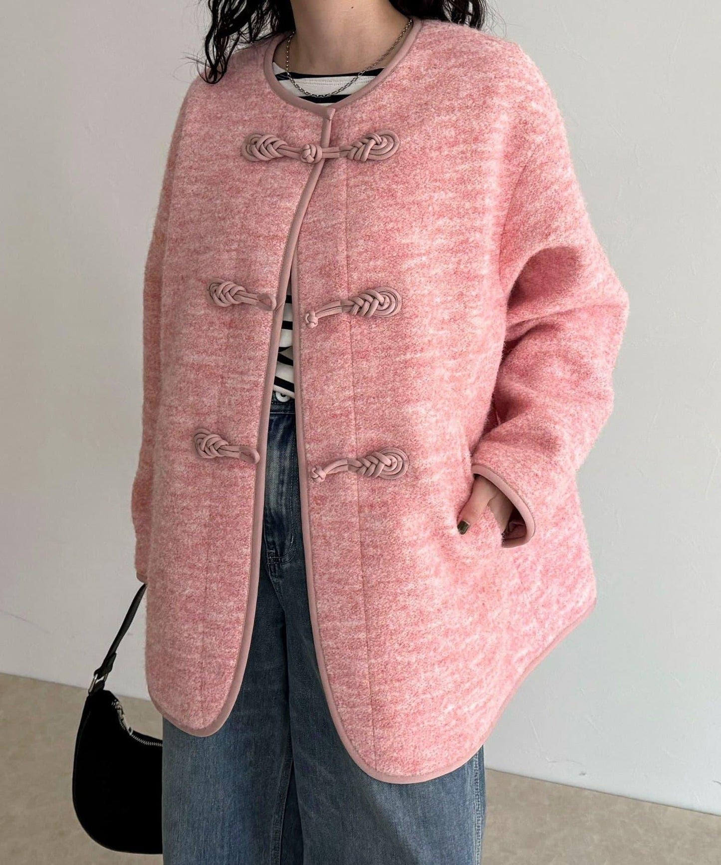 壓縮針織中式大衣