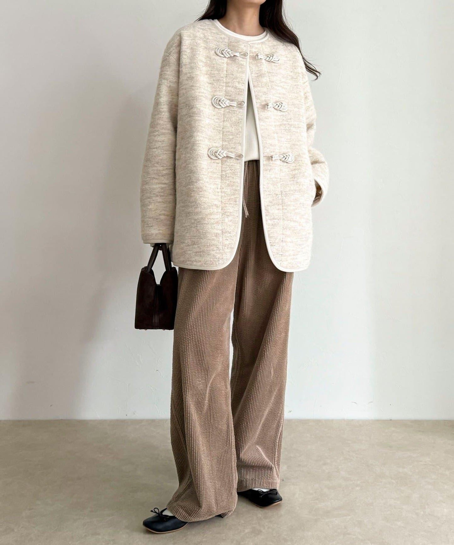 壓縮針織中式大衣