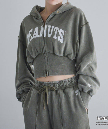 【one after another】史努比刺繡休閒褲