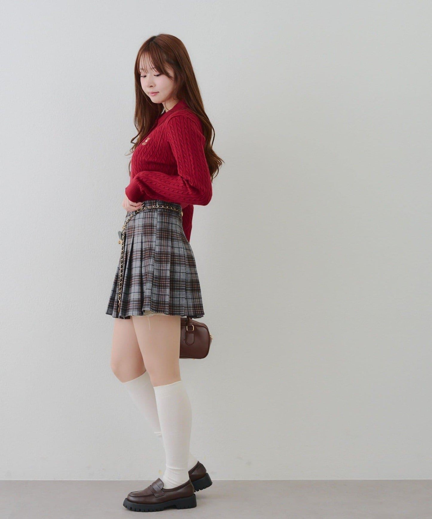 【RMAF】小熊圖案針織翻領毛衣