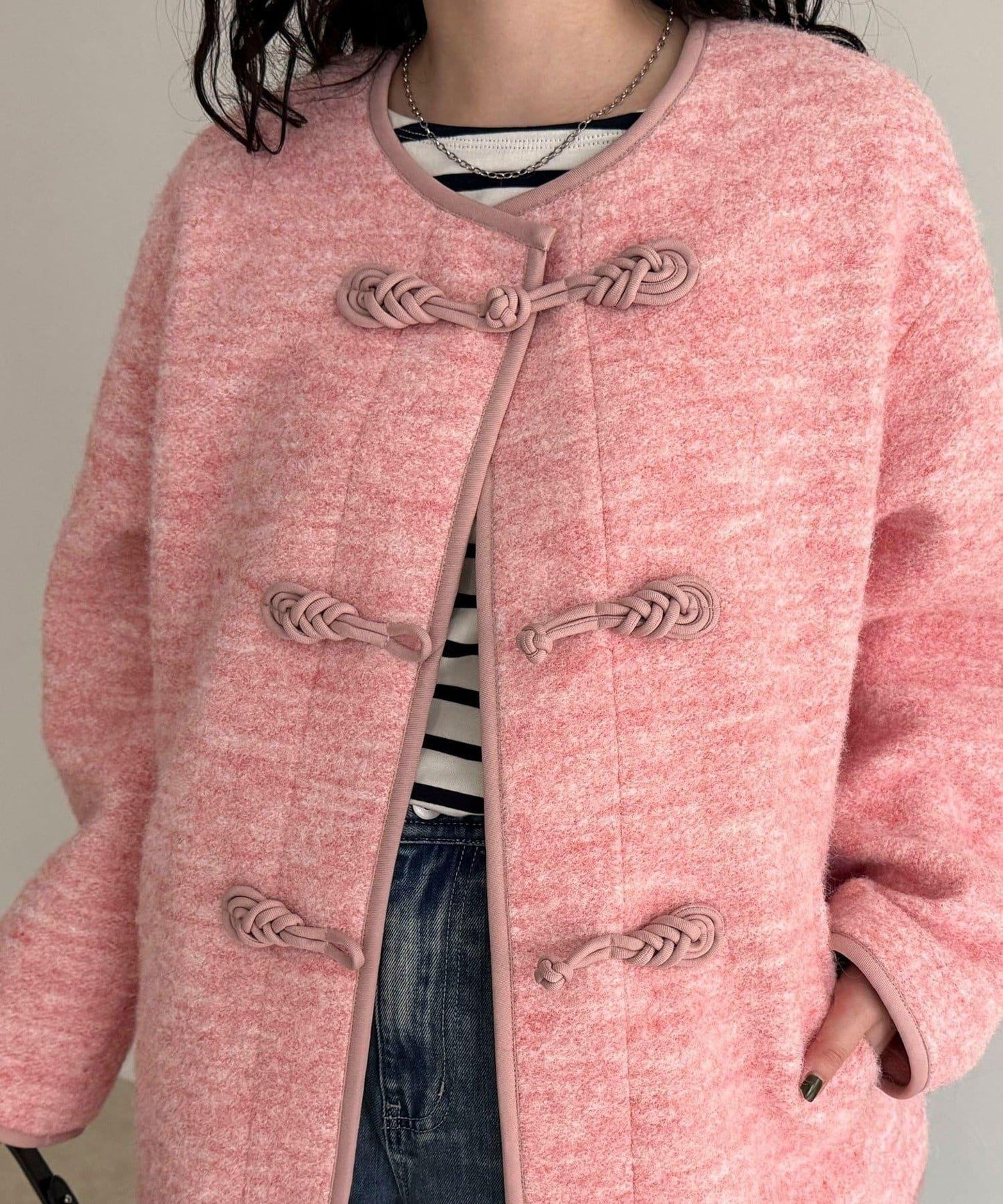 壓縮針織中式大衣