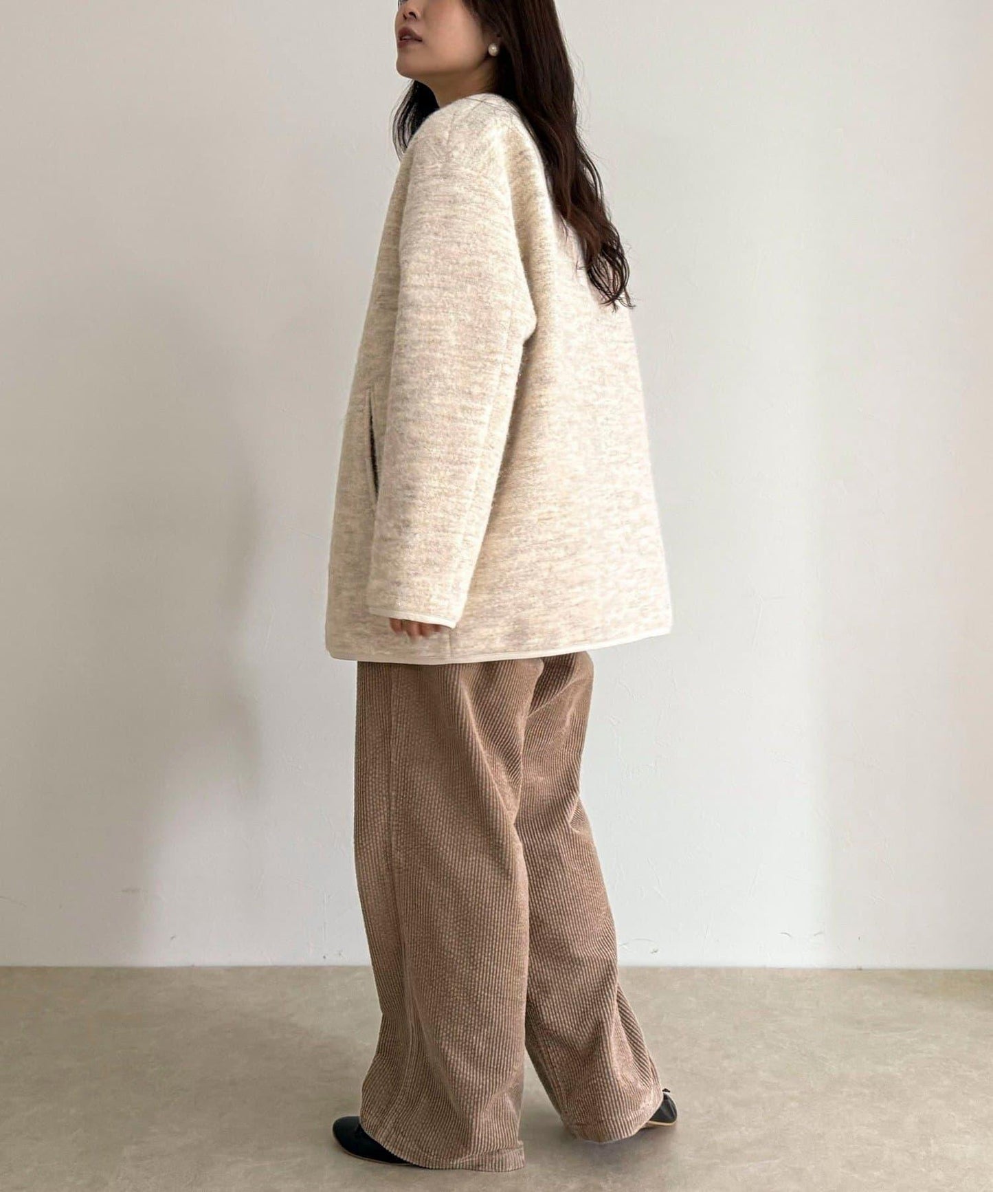 壓縮針織中式大衣