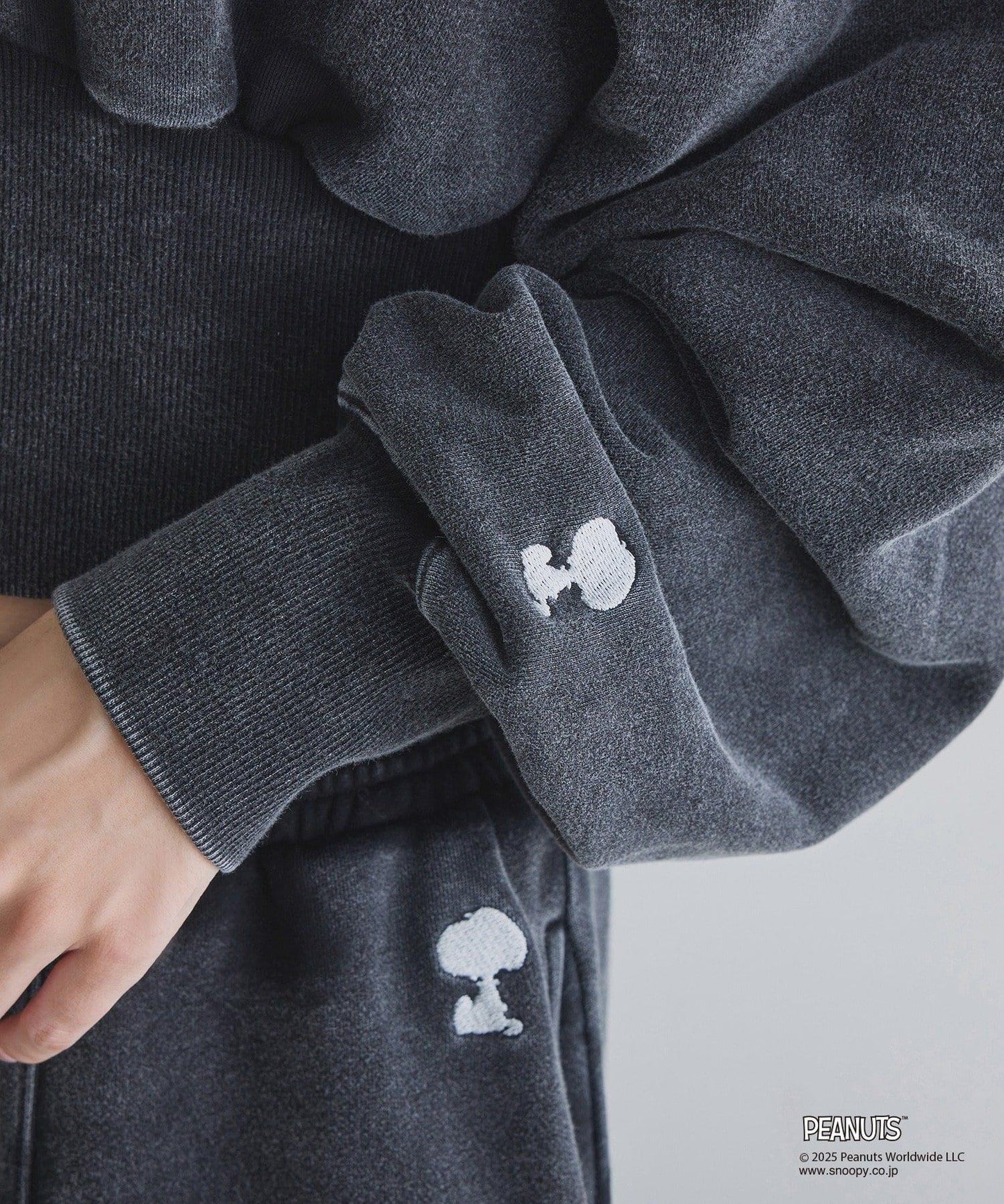 【one after another】史努比刺繡休閒褲