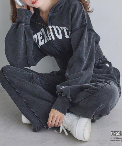 【one after another】史努比刺繡休閒褲