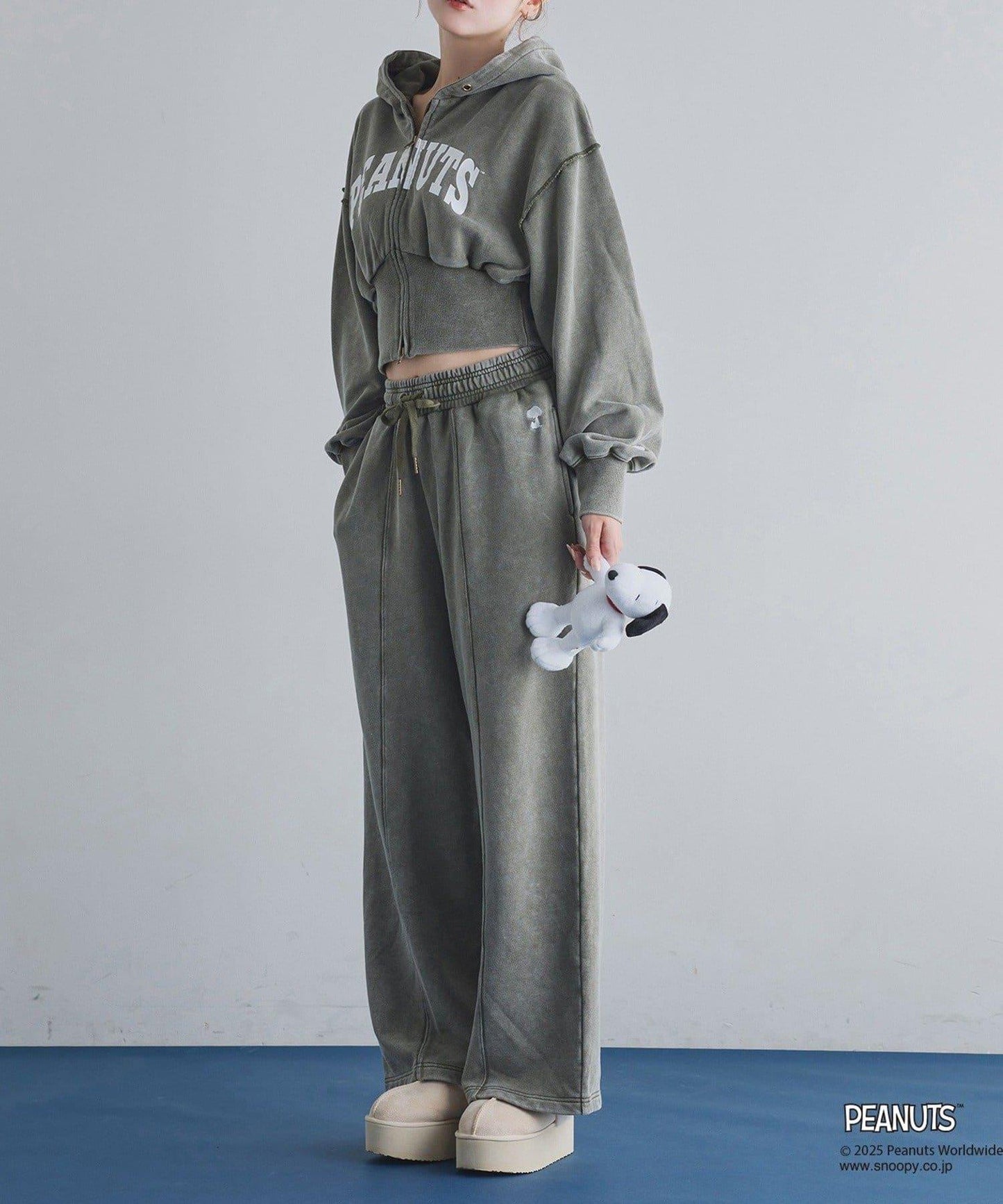 【one after another】史努比刺繡連帽衛衣