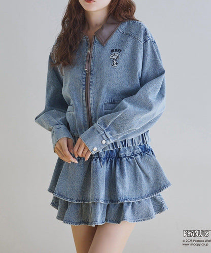 【one after another】荷葉邊迷你裙